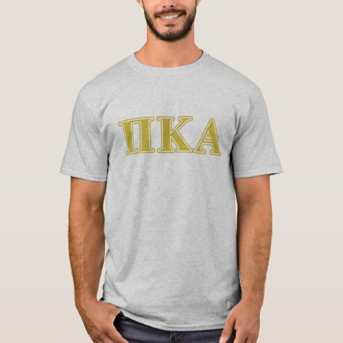 Pi Kappa Alpha Gold Letters T_Shirt