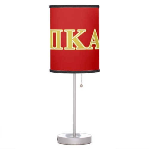 Pi Kappa Alpha Gold Letters Table Lamp