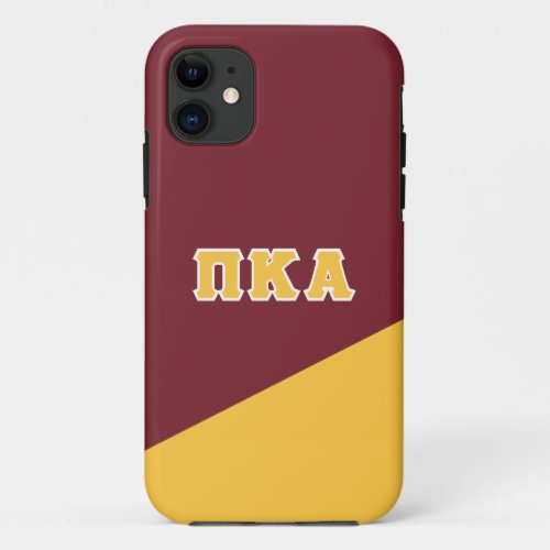 Pi Kappa Alpha  Greek Letters iPhone 11 Case