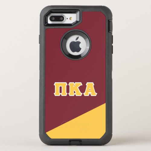 Pi Kappa Alpha  Greek Letters OtterBox Defender iPhone 8 Plus7 Plus Case