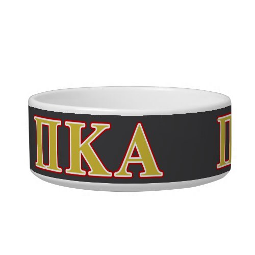 Pi Kappa Alpha Red and Gold Letters Bowl