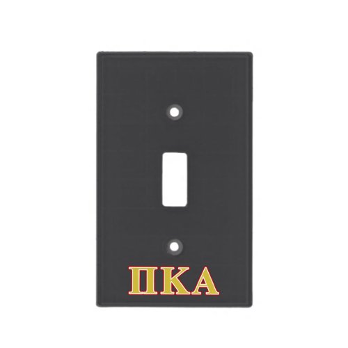 Pi Kappa Alpha Red and Gold Letters Light Switch Cover