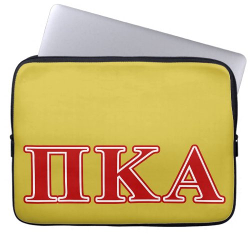 Pi Kappa Alpha Red Letters Laptop Sleeve