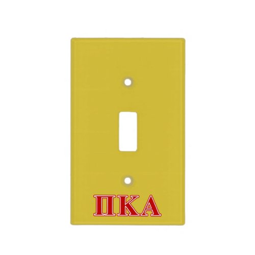 Pi Kappa Alpha Red Letters Light Switch Cover