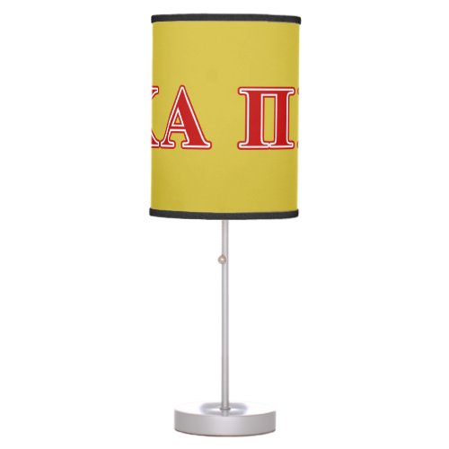 Pi Kappa Alpha Red Letters Table Lamp