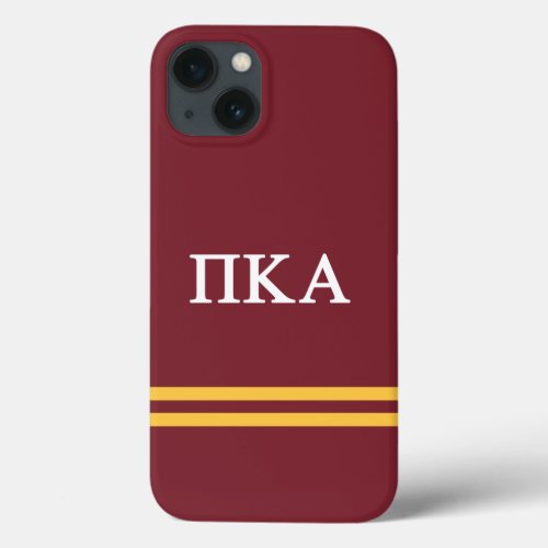 Pi Kappa Alpha  Sport Stripe iPhone 13 Case