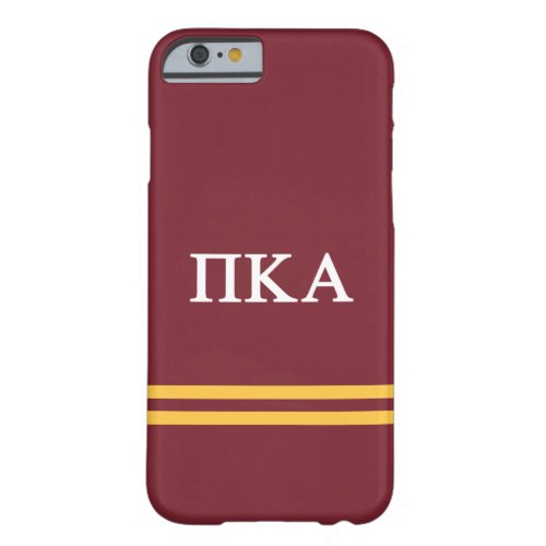 Pi Kappa Alpha  Sport Stripe Barely There iPhone 6 Case