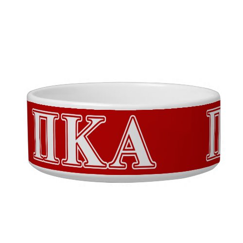 Pi kappa Alpha White and Red Letters Bowl