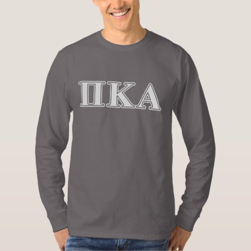Pi kappa Alpha White and Red Letters T_Shirt