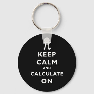 Pi Keep Calm And Calculate On Pi Day 314 Math Nerd Keychain