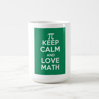 Pi keep calm and love math coffee mug