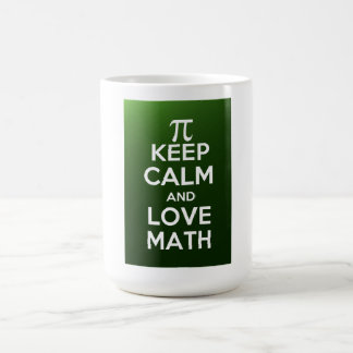 Pi keep calm and love math coffee mug
