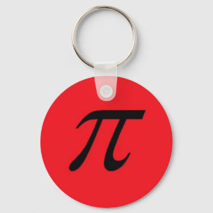 Pi Keychain Red