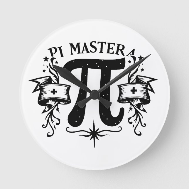 Pi Master Round Clock (Front)