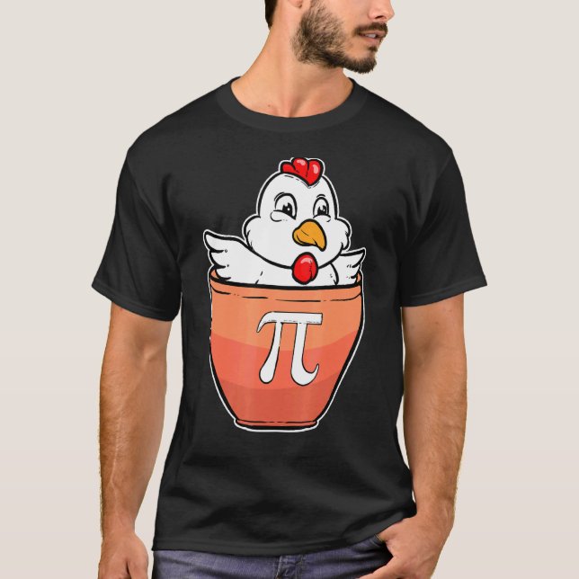 Pi Math Chicken Pot T-Shirt (Front)
