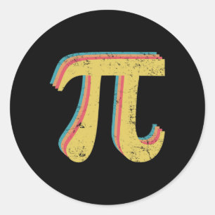 Pi Math Geek Teacher 3.14 Pi Day Classic Round Sticker