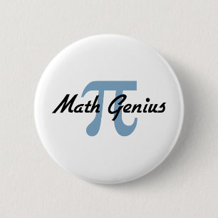 Pi: Math Genius Pinback Button