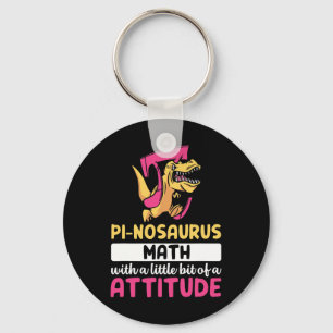 Pi Math Mathematics Dinosaur Dino Pi Day  Keychain