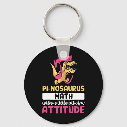 Pi Math Mathematics Dinosaur Dino Pi Day  Keychain