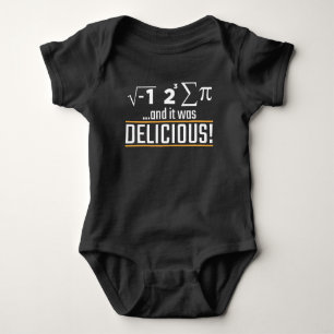 Pi Math Nerd Pie Delicious Cake Eater science Baby Bodysuit