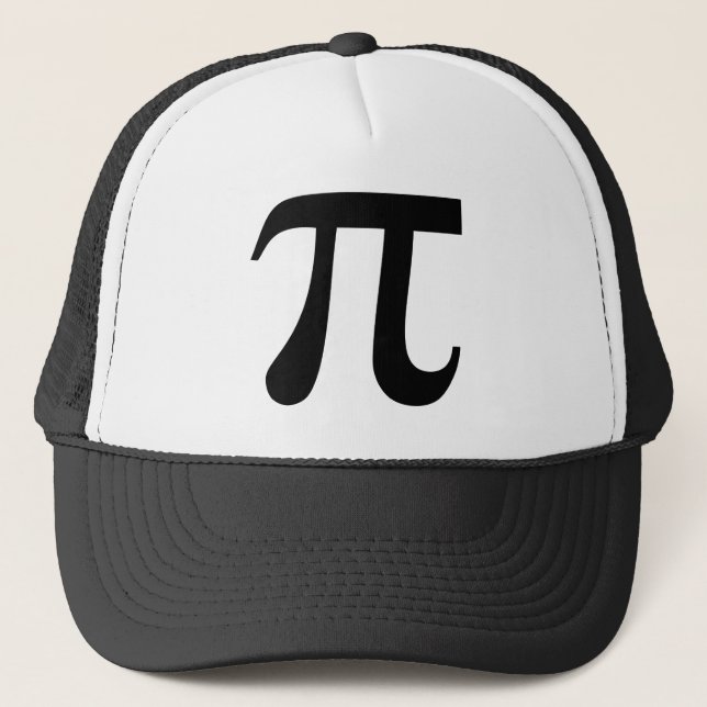 Pi Math Symbol Trucker Hat (Front)