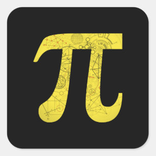 Pi - Math Symbols Square Sticker
