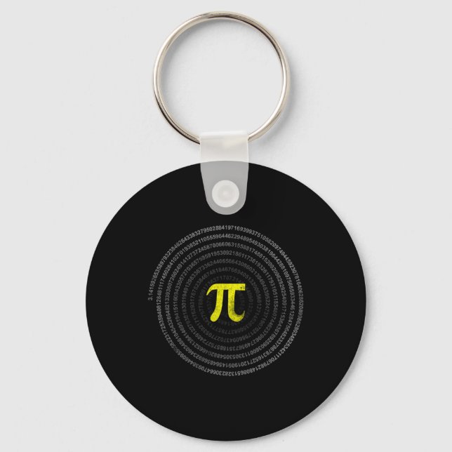 Pi Math Teacher Students Funny International Happy Keychain (Front)