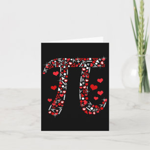 Pi Math Valentine Shirt Math Teacher Valentine's D Card
