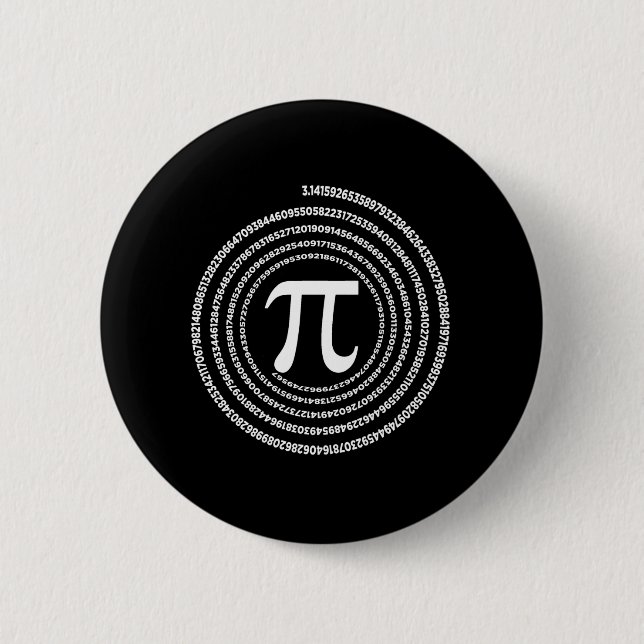 Pi Mathematics Pi Maths Button (Front)