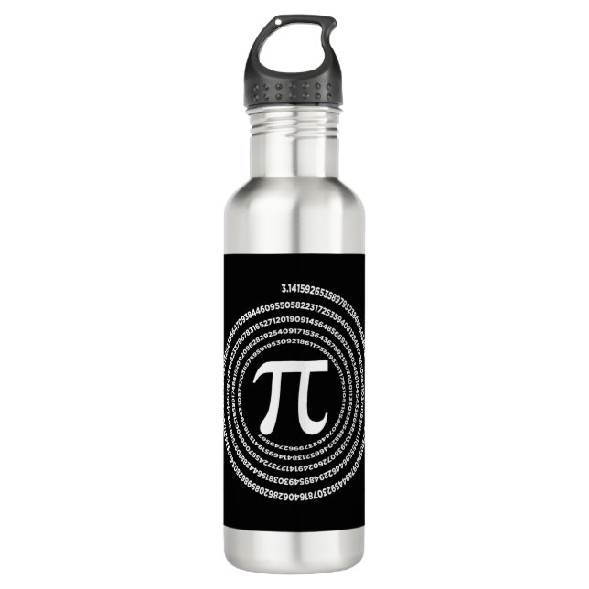 Pi Mathematics Pi Maths Stainless Steel Water Bottle (Front)