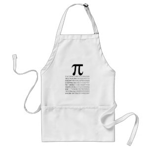 pi maths adult apron