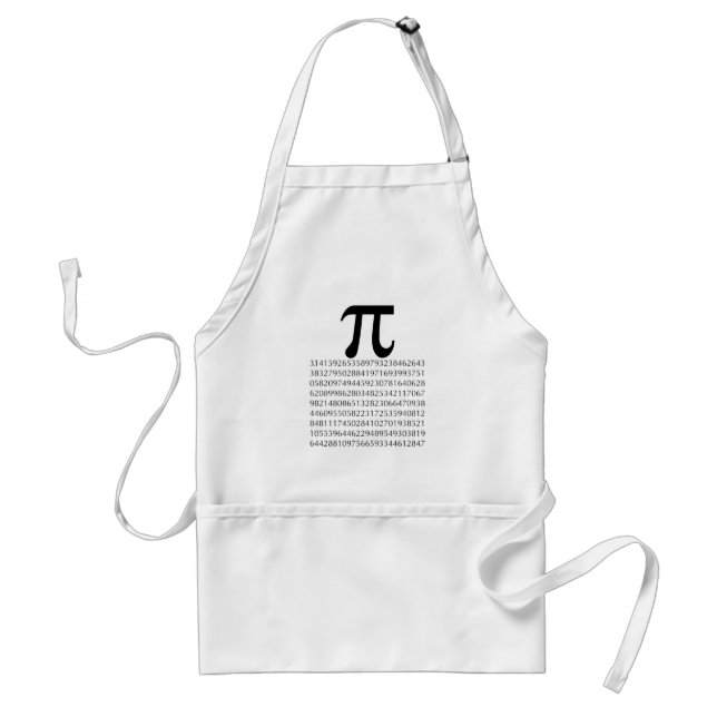 pi  maths adult apron (Front)