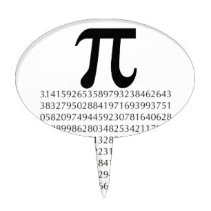 pi  maths cake topper