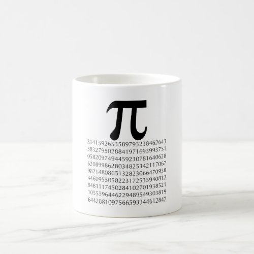 pi  maths coffee mug