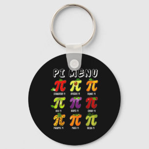 Pi Menu 3.14 Pi Symbol Funny Fruit Teacher Kid Mat Keychain