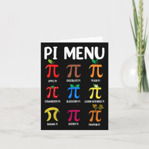 Pi Menu 3.14 Pi Symbol - Math Teacher Happy Pi Day