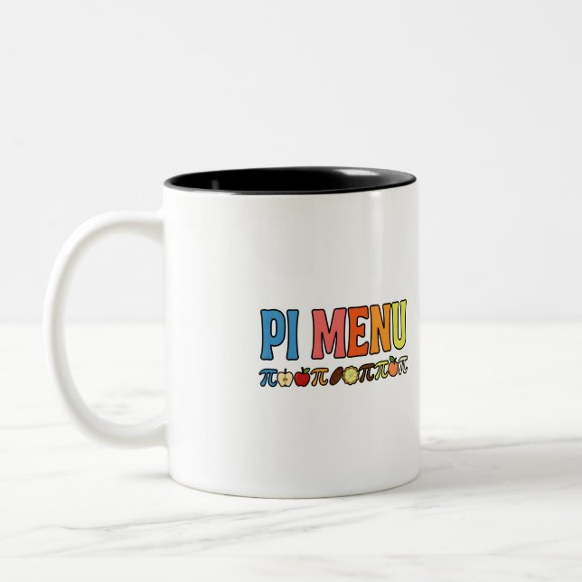 Pi Menu Coffee Mug – Funny Math Pi Lover Gift (Left)