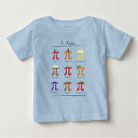 Pi Menu Cute Math Pi Day Kid's Baby T-Shirt