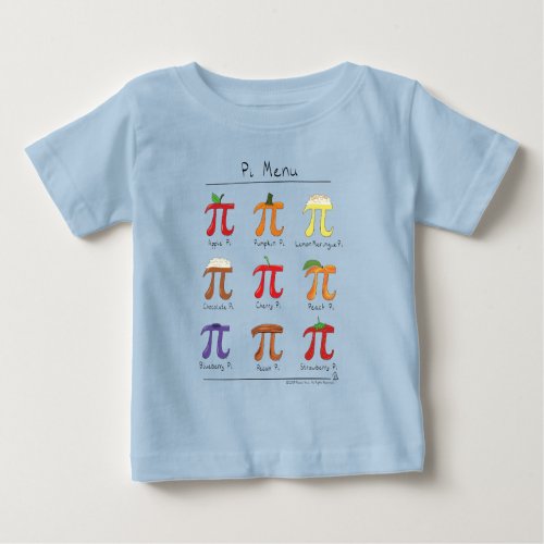 Pi Menu Cute Math Pi Day Kids Baby T_Shirt
