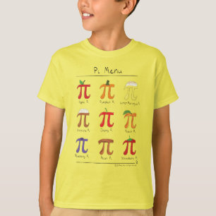 Pi Menu Cute Math Pi Day Kid's Boy's T-Shirt