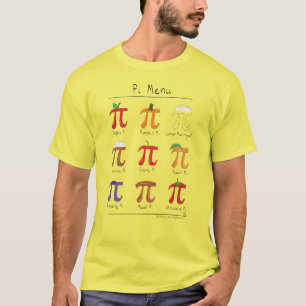 Pi Menu Cute Math Pi Day Men's T-Shirt