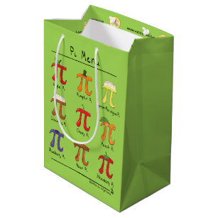Pi Menu Cute Math Pi Day Party Gift Bag