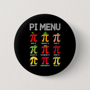 Pi Menu Fruit Happy Pi Day Math Teacher Pi Symbol Button