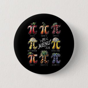 Pi Menu Pi Day 3.14 Funny Fruit Pie Menu Teachers Button