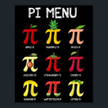 Pi Menu Pie Math Day Mathematics Math Teacher Pi S Poster<br><div class="desc">Pi Menu Pie Math Day Mathematics Math Teacher Pi Symbol</div>