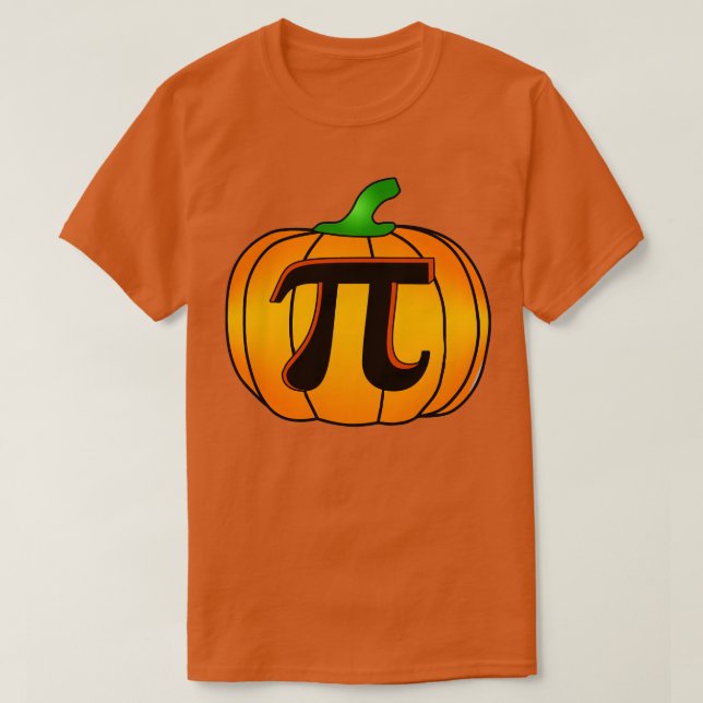 Pi number 314 math quotes halloween pumpkin  T-Shirt (Design Front)
