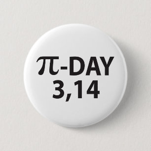 Pi number as pi day button