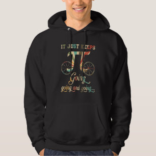 Pi Number Bicycle Bike - Retro Vintage Symbol Pi D Hoodie
