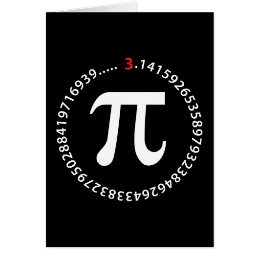 Pi Number Design (Front)