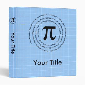 Pi Number Design 3 Ring Binder